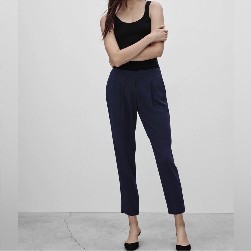 Babaton Linen Cohen Pants Navy
